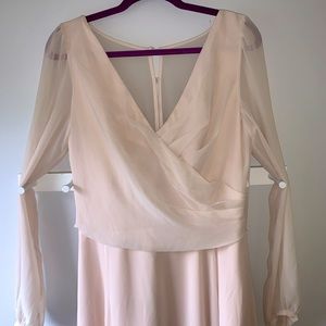 Watters & Watters BHLDN Chiffon Maxi Dress Size 12